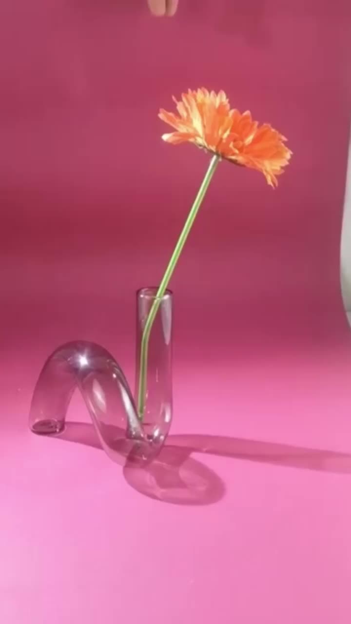 Creative glass candle holder