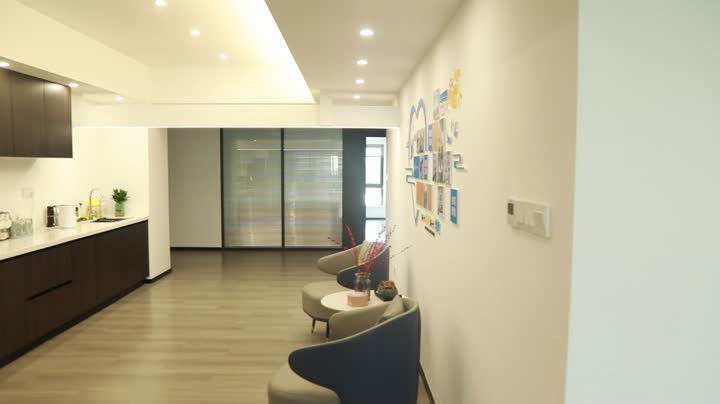 The company's coffee leisure activity room