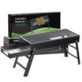 Portable Carbon Steel Foldable Charcoal Grill for Household and Outdoor Use1