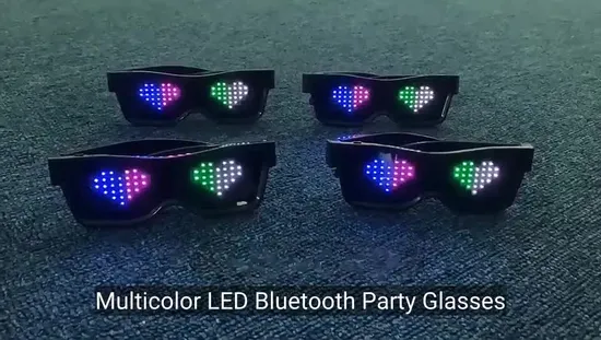 Gafas de fiesta Bluetooth LED multicolor para la fiesta de baile de clubes nocturnos1
