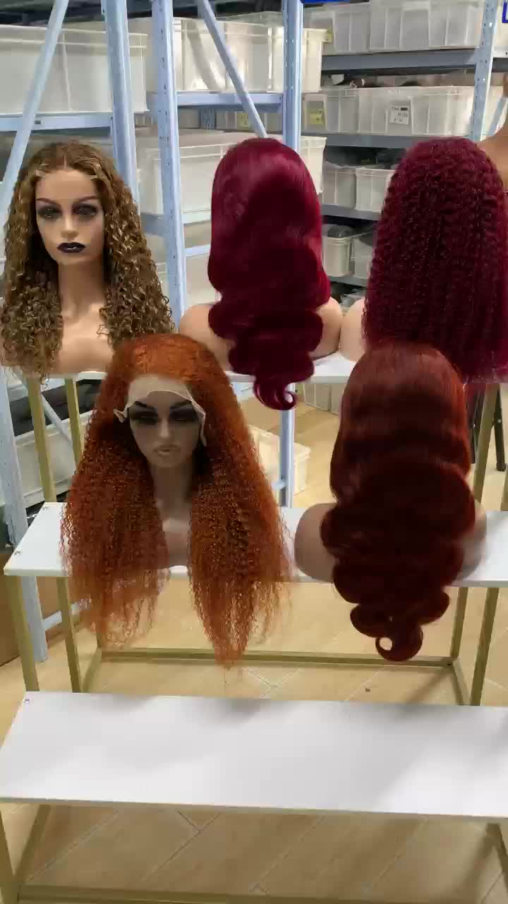 color wig brown red