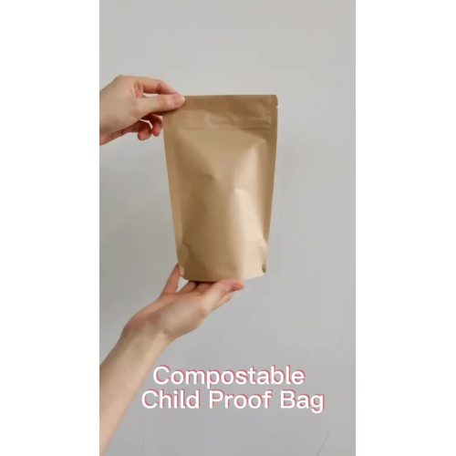 Komposterbar børnebeskyttet taske