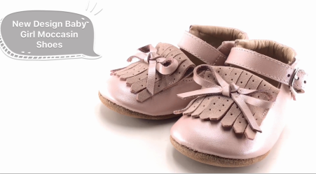 NEW Design Baby Girl Moccasin Shoes for Newborn
