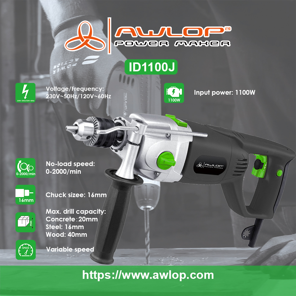 ID1100J  HANDHELD IMPACT HAMMER DRILL DRIVER