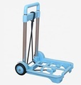 Hot Sale Premium Plastic and Aluminum Compact Folding Hand-Pulled Luggage Cart with 2 Wheels1