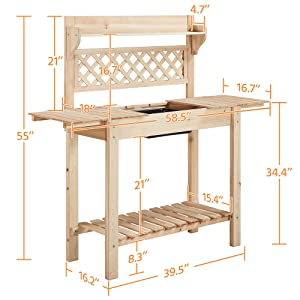 Yaheetech Potting Bench