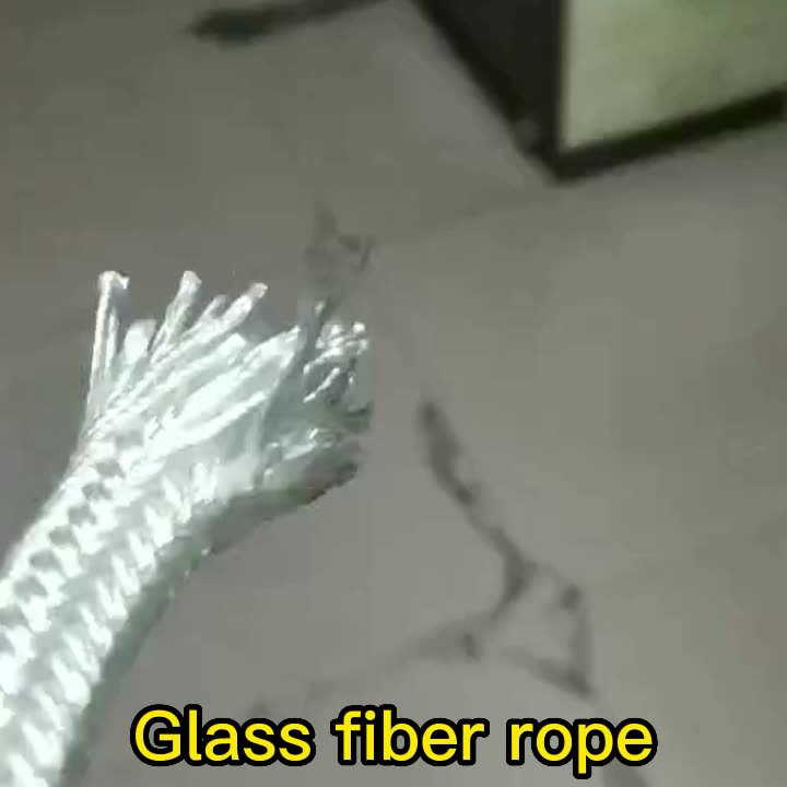 factory direct sale heat resistant white glass fiber round rope1