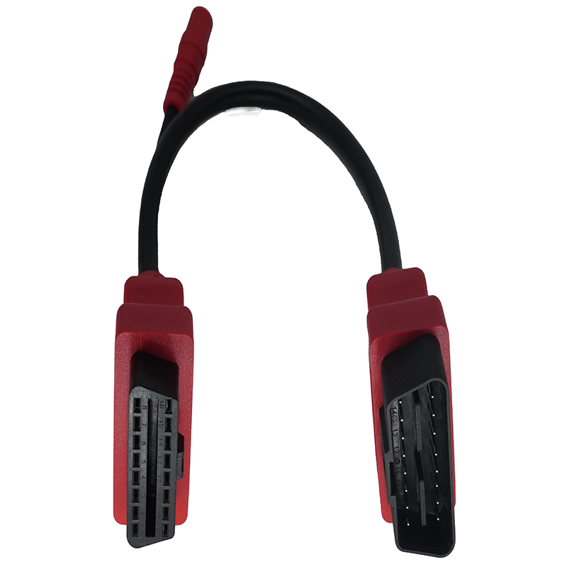 (Rot) OBDII-16P-Stecker an OBDII-16P-Buchse an DC