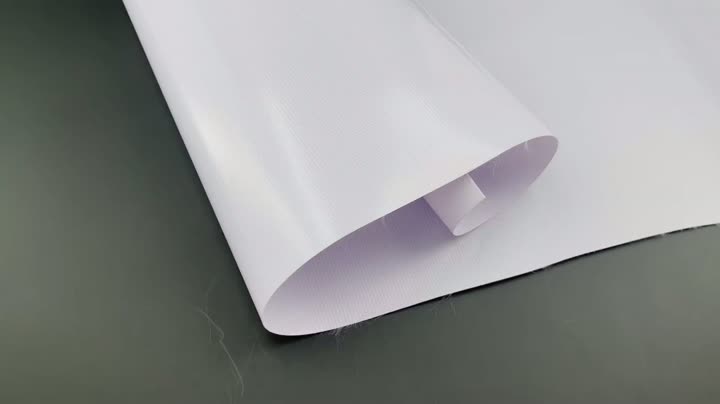 Lona de PVC publicitaria blanca 500D.