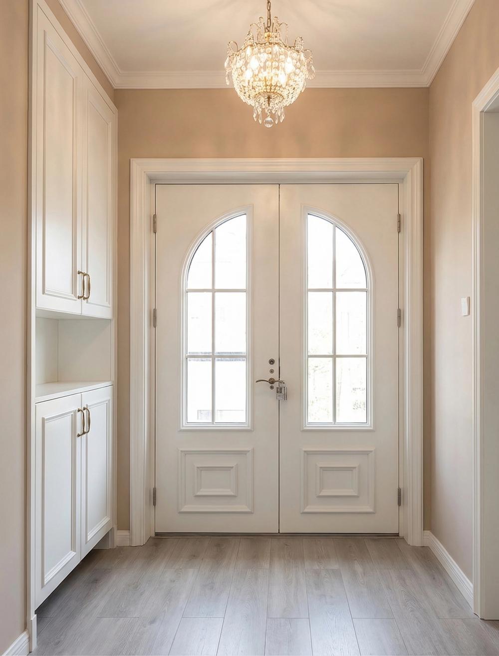 Simple European style double doors