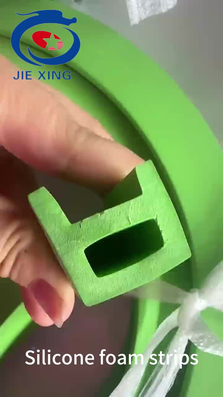 Tira de espuma de silicone em forma de verde