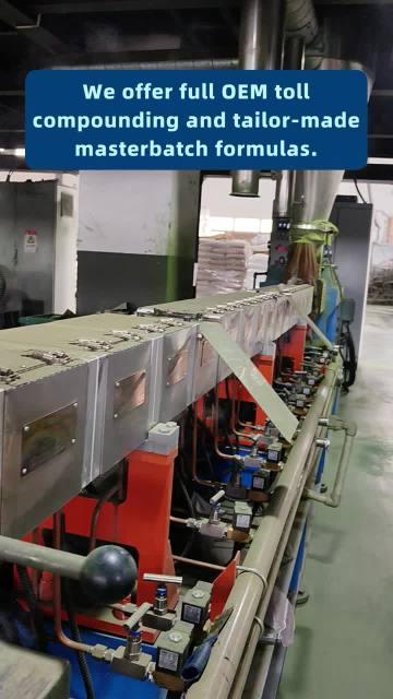 We offer full OEM tollcompounding and tailor-mademasterbatch formulas. (2)