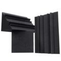 Professional BONNO Bass Traps: Enhancing Studio Acoustics with 12" x 7" x 7" Sound Proofing Foam Panels1