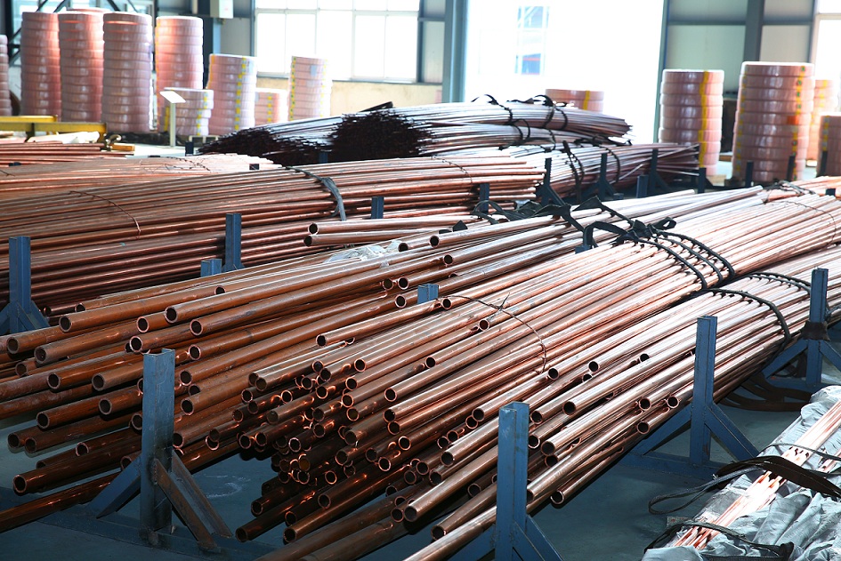 Raw copper tube