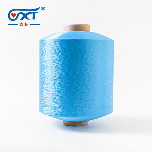 Blue Soft Polyester Yarn 200D/96F DTY 100% Polyester Yarn