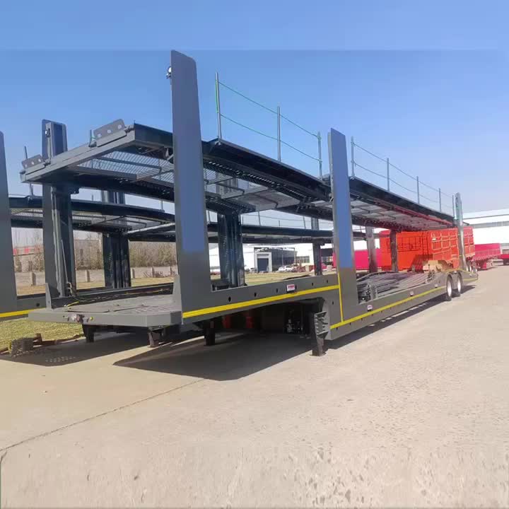 Double Decker Fahrzeug Transportfahrzeug Halbschale