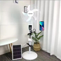 CE FCC Certified Solar Powered Pedestal Fan with AC DC 9V Cooling System for Greenhouse1