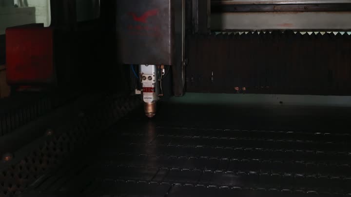 Vídeo do interior da cama a laser