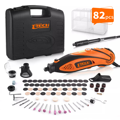 135W Dremel Rotary Tool Kit with 6 Variable Speeds, 82-Piece Accessory Set, 10,000 - 32,000 RPM & Flexible Shaft for Mini Die Grinder1