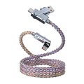 540 Degree Rotation Multi Phone Charger Cable - Type C PVC Data Line Mobile Phone Charger Cable1