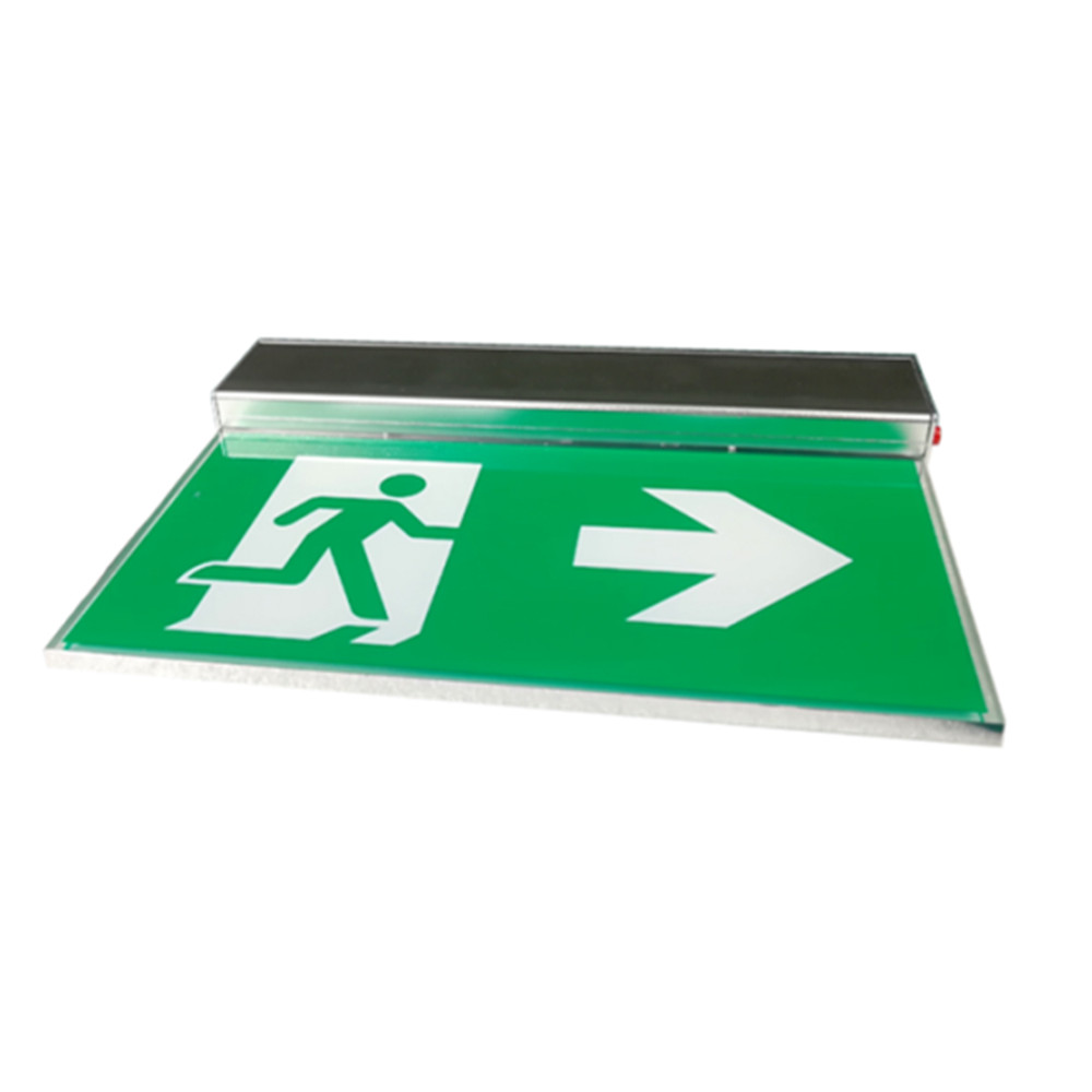 Exit Sign Light Aluminum Acrylic Green