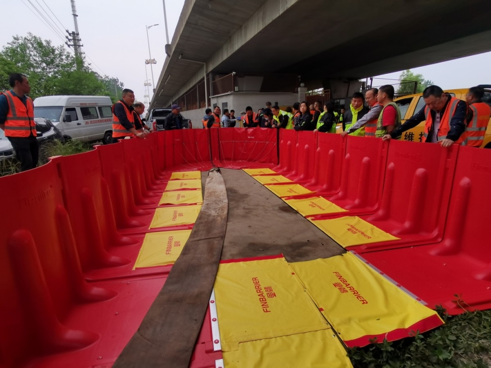 Aplicación de Boxwall de control de inundación de Denilco 3