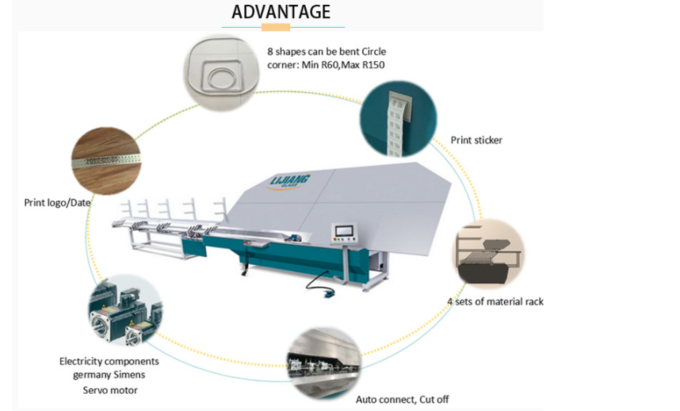 Máquina de dobra automática de alumínio espaçador dobrador para fabricação de vidro isolante 0