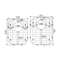 Custom Made Stainless Steel Sink Grids for Double Bowl Kitchen Sinks1