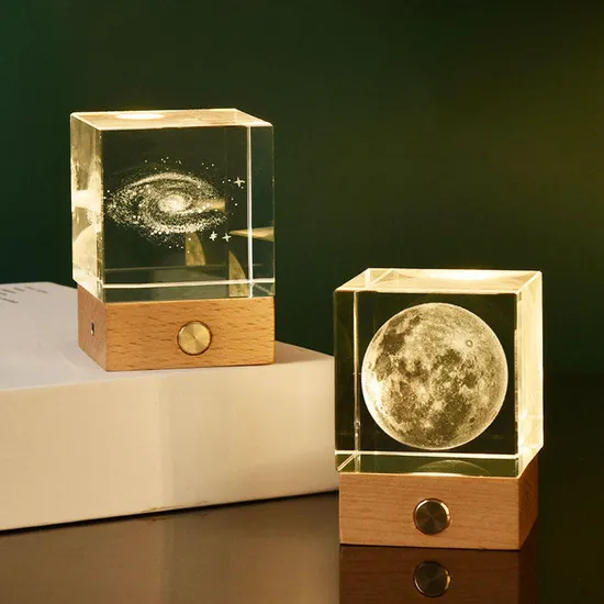 Láser decorativo láser tallado madera brillo luz nocturna1