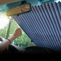 Automatic Windshield Sun Shade Fabric Car Accessory1