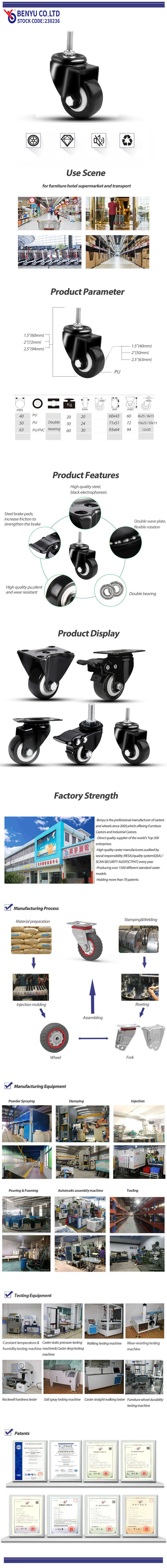 Threaded Stem Furniture Casters 