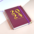 Custom Printed Spiral Nursing Planner Agendas 2025 Printing1