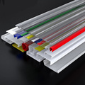 Custom Acrylic PMMA Polycarbonate PC LED Strip Light Diffuser Lampshade Profile Housing1