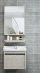 Μοντέρνο ξύλινο ντουλάπι μπάνιου μπάνιου