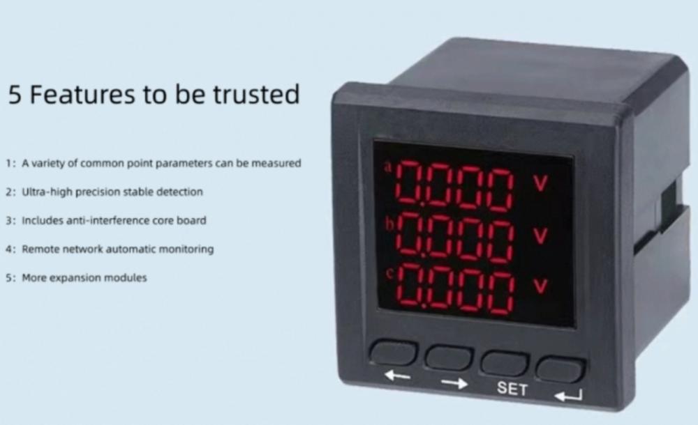 High measurement accuracy Three Phase Ammeter