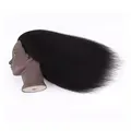 Black Skin Head Model with Full Real Human Hair1