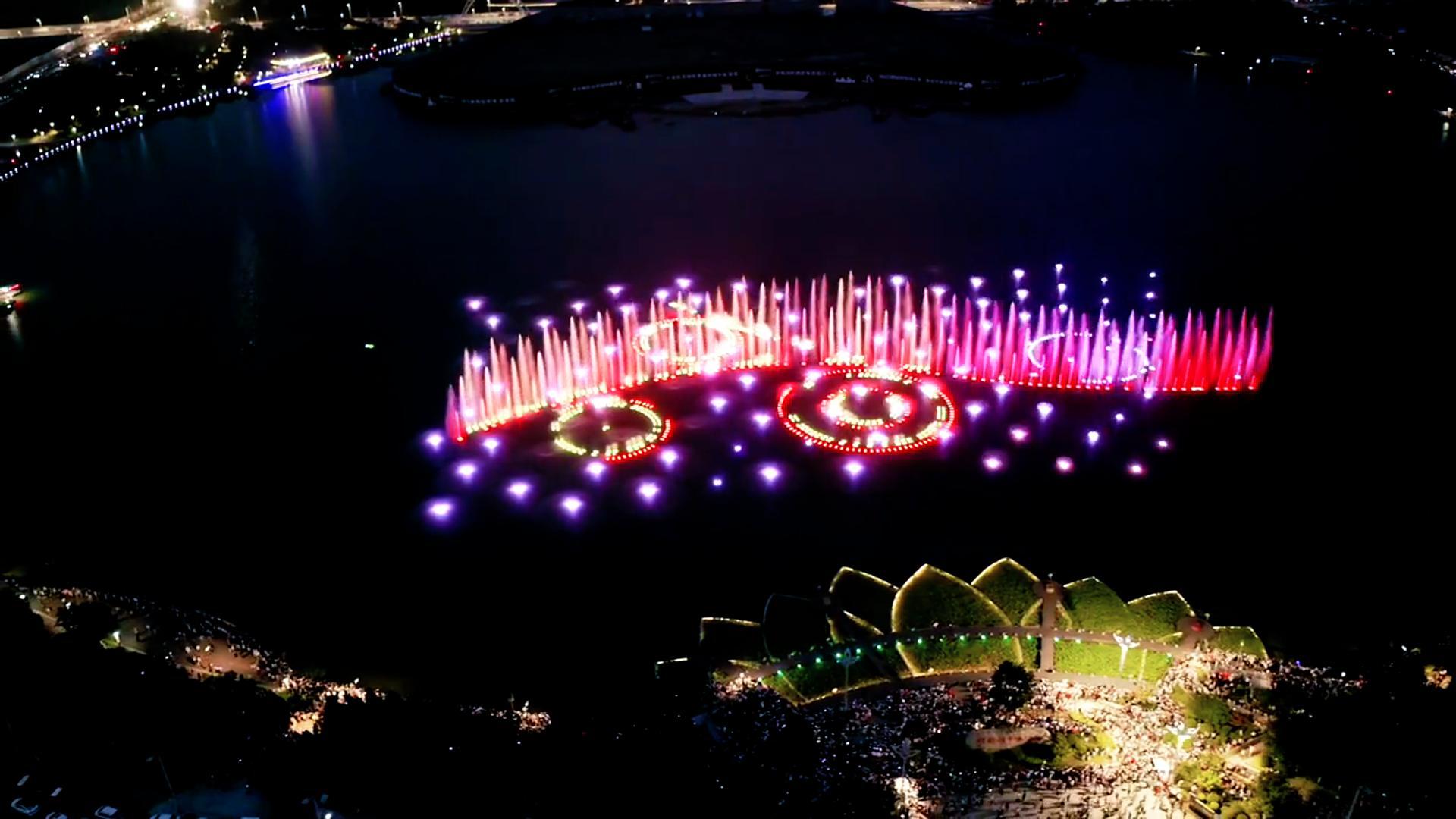 Grande fonte de lago para paisagens cênicas de resorts de lago