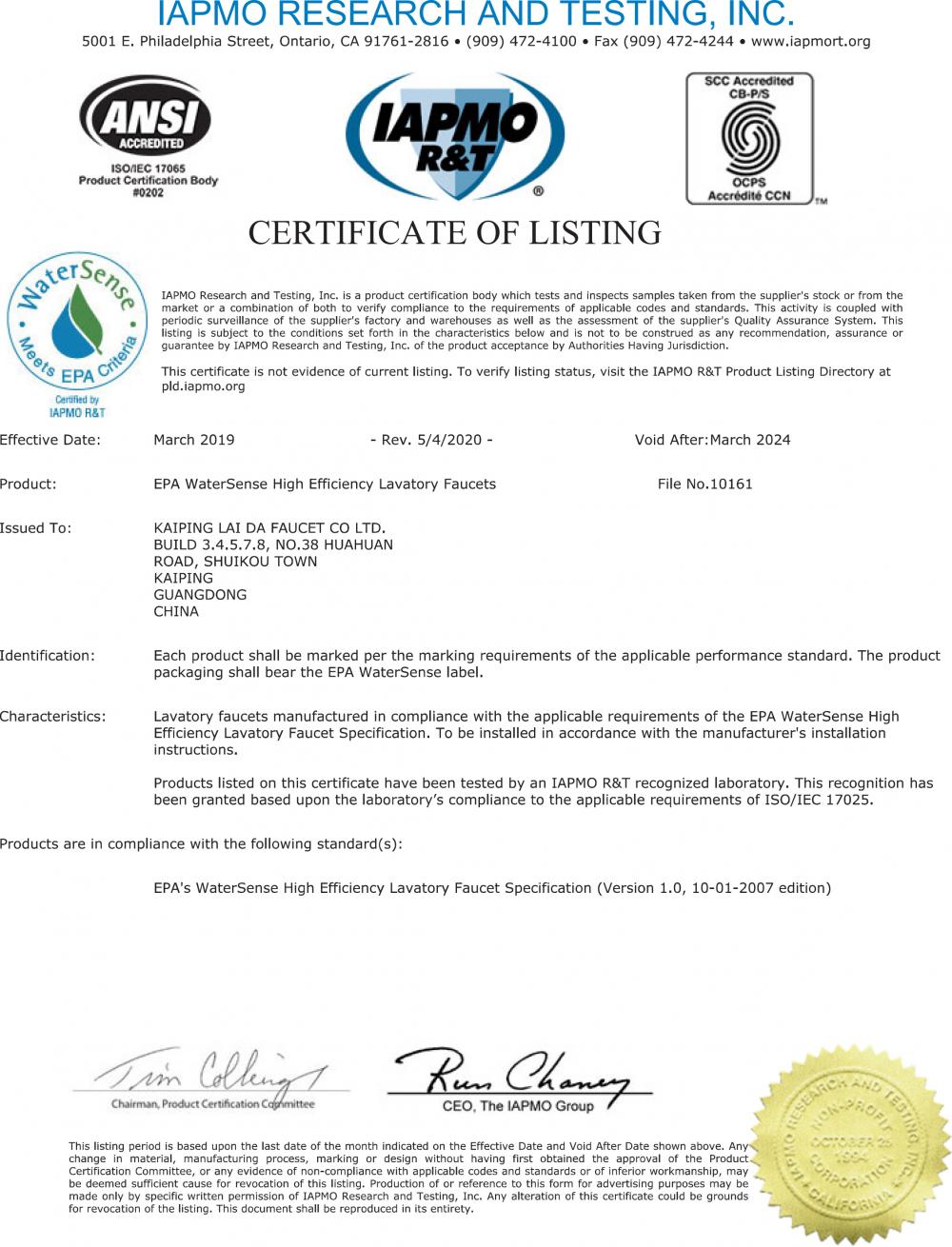 WATERSENSE