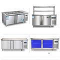 Stainless Steel Commercial Freezer Work Table with Refrigeration Cabinets1
