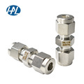 Stainless Steel Double Ferrule Straight Union Tube Fittings1