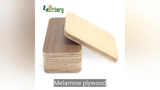 Melamine Waterproof Plywood 1220*2440* 12mm 18mm Melamine Coated Plywood Made in China1