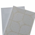 PVC Decorative Laminated Suspended Gypsum Board Ceiling Tiles 595x595mm/603x603mm with Aluminum Foil Back1