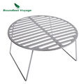 Boundless Voyage Foldable Titanium Grill Plate with Stands - Camping BBQ Grill1