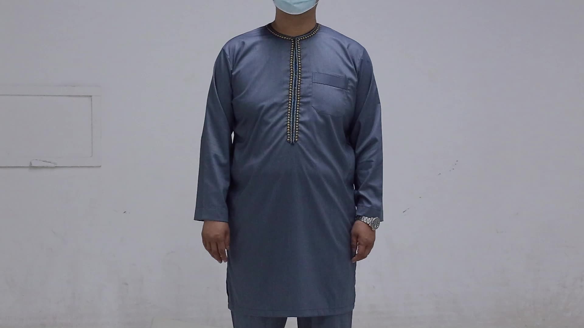 Bata Musulmana Para Adolescentes, Abaya de Arabia Saudita, Thobe, Oriente Medio, 1