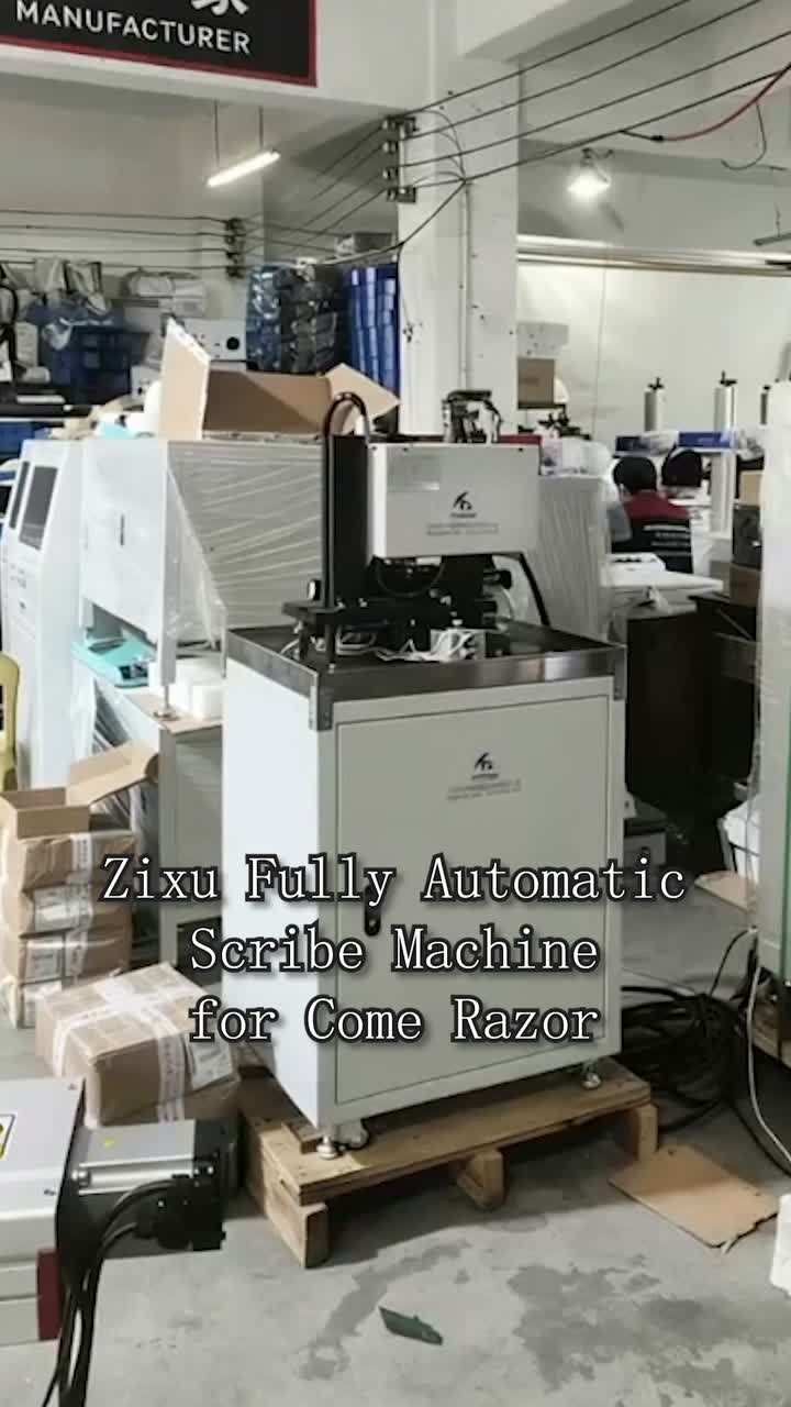 Máquina de escrita com carregamento automático para pentes-guia e lâminas de barbear