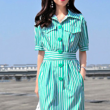 Ten Chinese Striped Casual Dress Suppliers Popular in European and American Countries