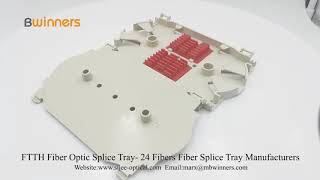 FTTH Fiber Optic Splice Tray 24 Fibers Fiber Splice Tray Manufacturers