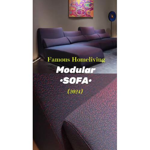 Sofá modular púrpura opulenta