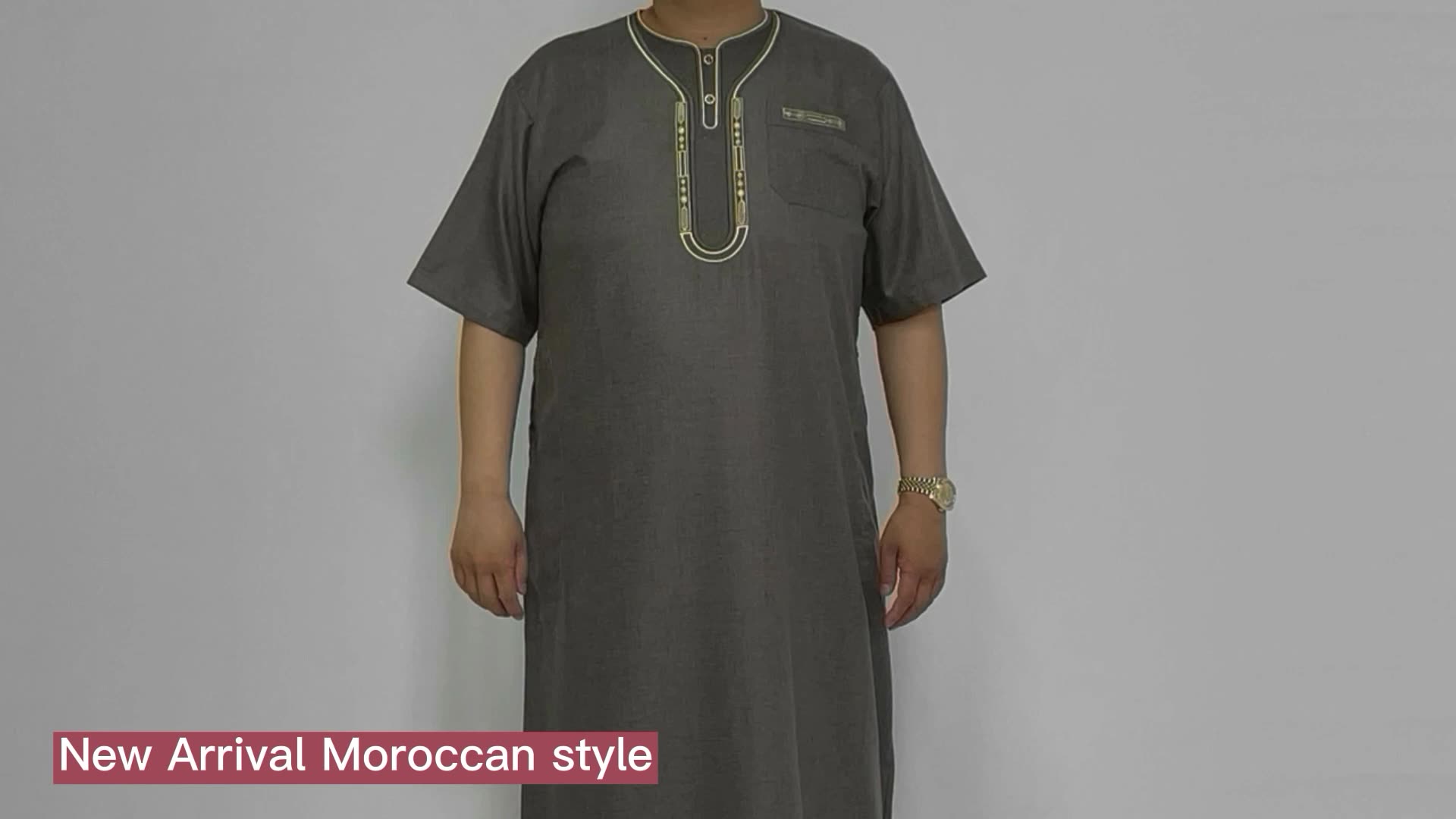 Abbigliamento islamico Abaya Thawb per uomini abiti musulmani all&#39;ingrosso thobe islamico jubba1