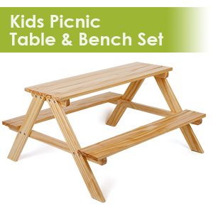 kids picnic bench set